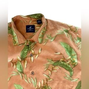 Caribbean Joe Island Supply Short Sleeve Silk Button Up Hawaiian Shirt - XXL